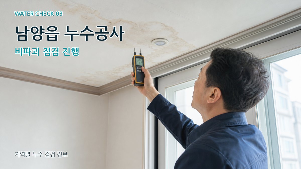 남양읍 천장누수 누수탐지 이미지