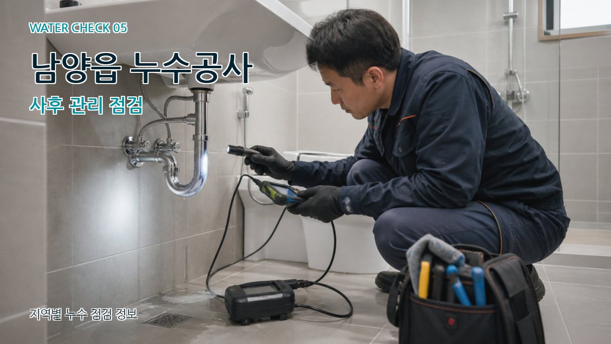 남양읍 누수공사 누수탐지 이미지