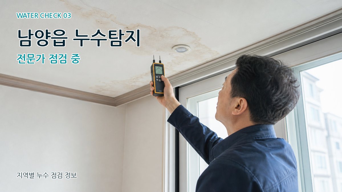 남양읍 천장누수 누수탐지 이미지