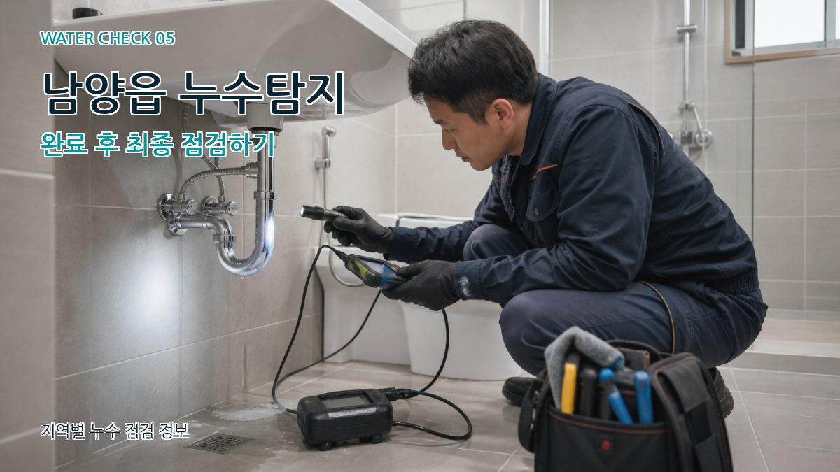 남양읍 누수공사 누수탐지 이미지