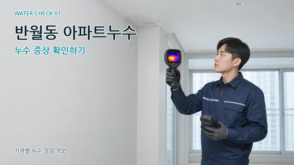 반월동 아파트누수 누수탐지 이미지