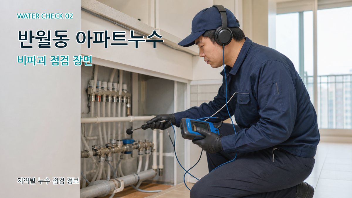 반월동 화장실누수 누수탐지 이미지
