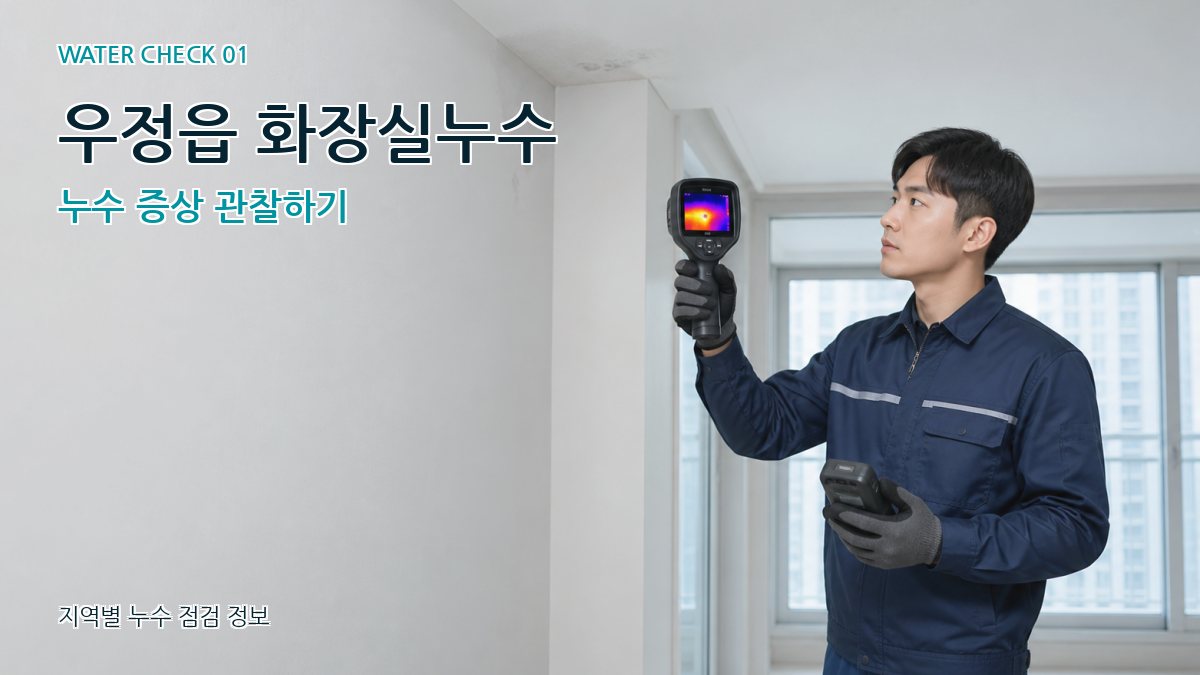 우정읍 아파트누수 누수탐지 이미지