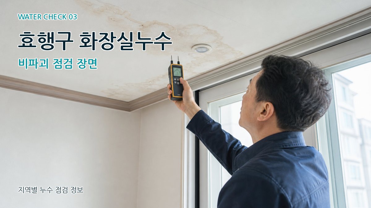 효행구 천장누수 누수탐지 이미지