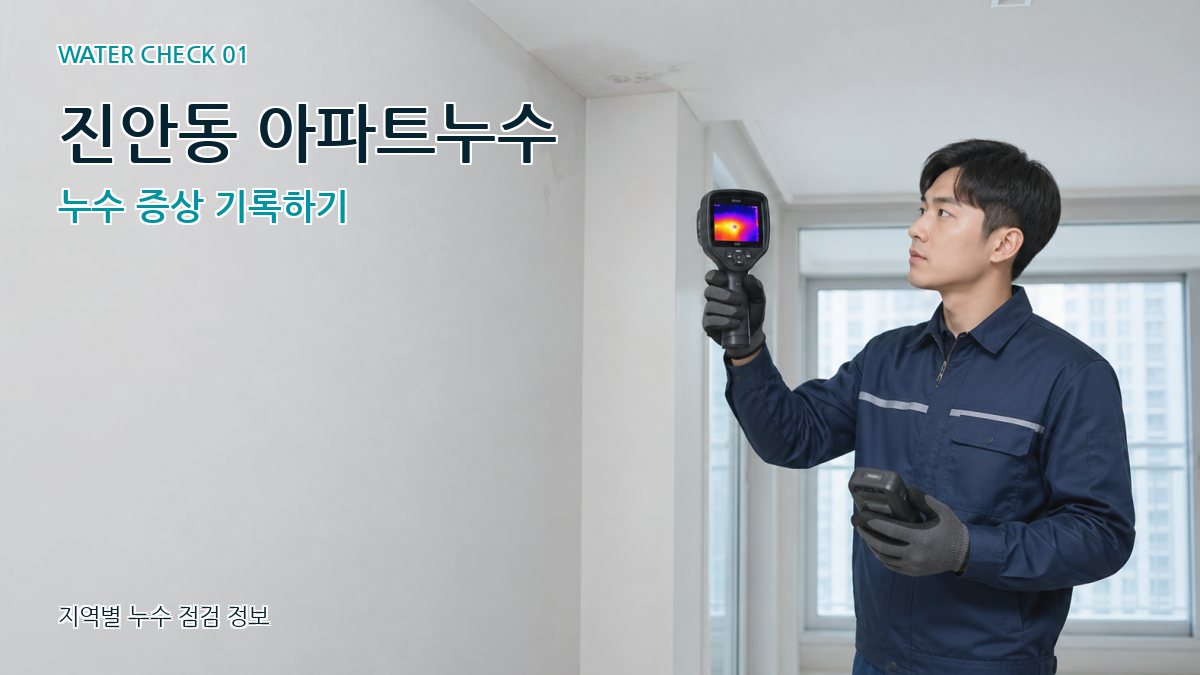 진안동 아파트누수 누수탐지 이미지